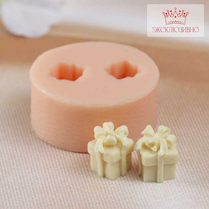 Молд силикон Молд силикон "Подарок" 1,5х1,5х1,5 см