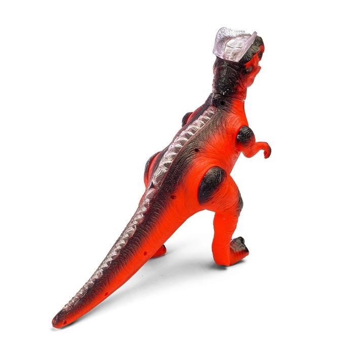 Динозавр радиоуправляемый «T-Rex», световые и звуковые эффекты, работает от батареек, цвет красный Динозавр радиоуправляемый «T-Rex», световые и звуковые эффекты, работает от батареек, цвет красный
