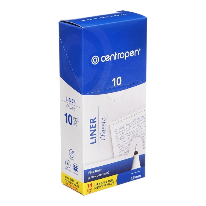 Ручка капиллярная, 0.8 мм, Centropen 2811/06, линия 0,3 мм, цвет синий, длина письма 1500 м Ручка капиллярная, 0.8 мм, Centropen 2811/06, линия 0,3 мм, цвет синий, длина письма 1500 м