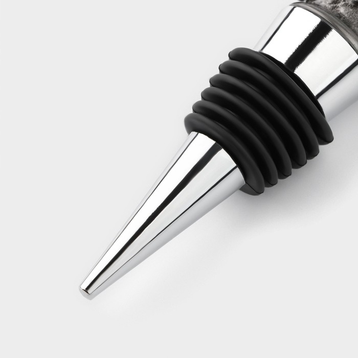 Пробка для бутылки Magistro «Фламинго», 11 см, цвет серебристый