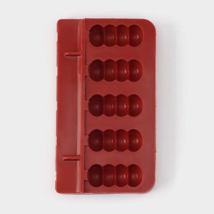 Форма для леденцов «Батончик», силикон, 19×11×2 см, 5 ячеек (6×2,6 см), цвет МИКС Форма для леденцов «Батончик», силикон, 19×11×2 см, 5 ячеек (6×2,6 см), цвет МИКС