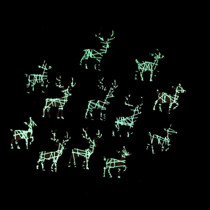 Новогодний декор с подсветкой &laquo;Олень&raquo; 8&times;12.5 см, набор 12 шт.