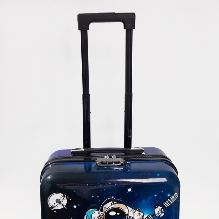 Чемодан детский 41 л (S), отдел на молнии, кодовый замок, 4 колеса, цвет синий Чемодан детский 41 л (S), отдел на молнии, кодовый замок, 4 колеса, цвет синий