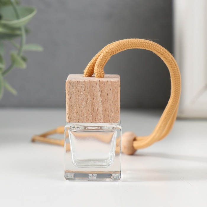 Диффузор стекло для ароматической эссенции  Диффузор стекло для ароматической эссенции "Прямые углы" 8 мл 2,5х2,5х4 см