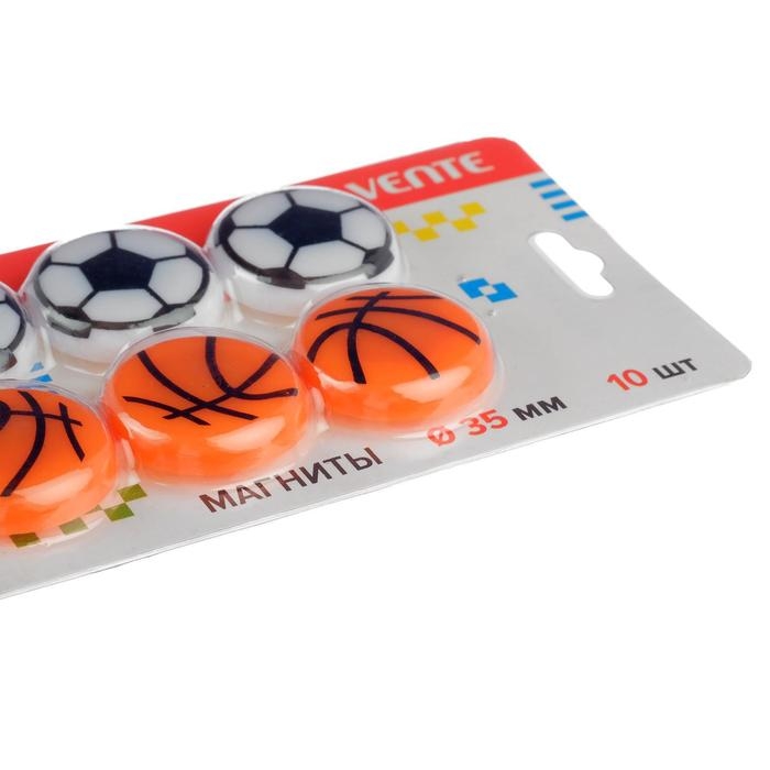 Магниты для досок с дизайном 35 мм, 10 штук, deVENTE Balls, в картонном блистере Магниты для досок с дизайном 35 мм, 10 штук, deVENTE Balls, в картонном блистере