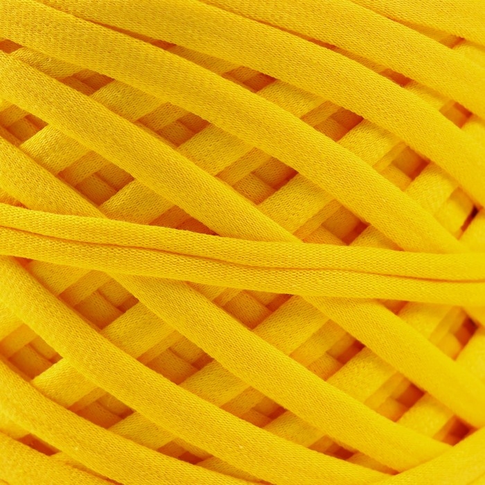 Трикотажная пряжа, ширина 7-9 мм, 100м/295 гр±10% (19 - манго)