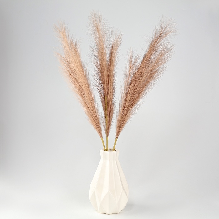 Пампасная искусственная трава, высота 70 см, набор 3 шт., цвет коричневый Пампасная искусственная трава, высота 70 см, набор 3 шт., цвет коричневый