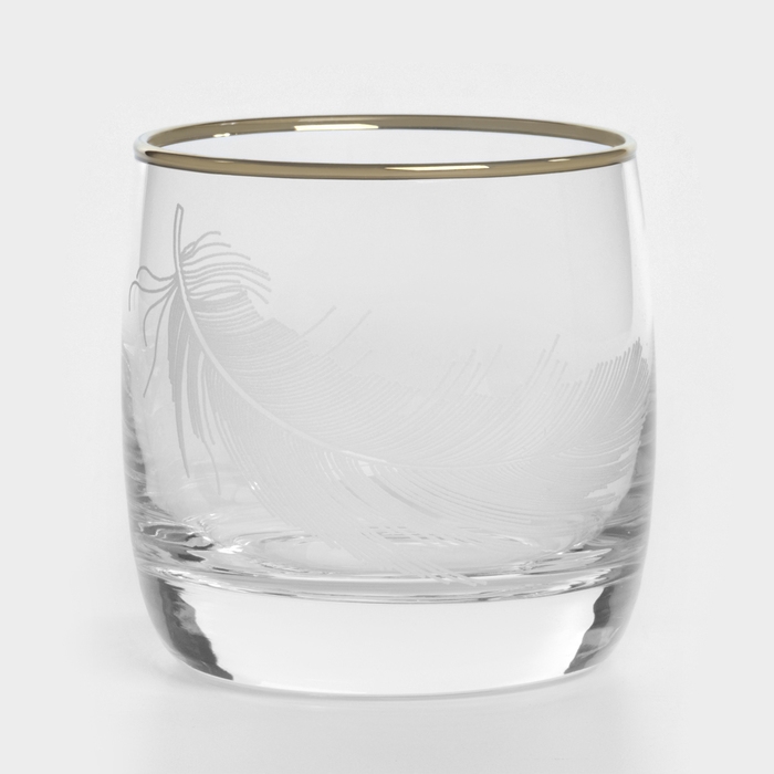 Набор стеклянных стаканов «Перо», 300 мл, 6 шт Набор стеклянных стаканов «Перо», 300 мл, 6 шт