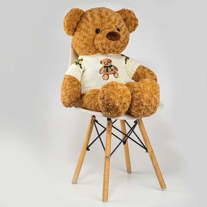 Мягкая игрушка «Медведь», в кофте, 80 см, цвет коричневый Мягкая игрушка «Медведь», в кофте, 80 см, цвет коричневый
