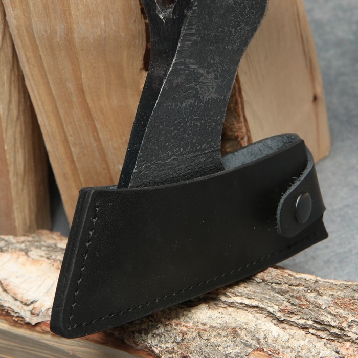 Топор охотничий кованый ТУНДРА ПРОФИ, топорище высшего сорта Топор охотничий кованый ТУНДРА ПРОФИ, топорище высшего сорта "дуб" воск, с чехлом, 1200 г