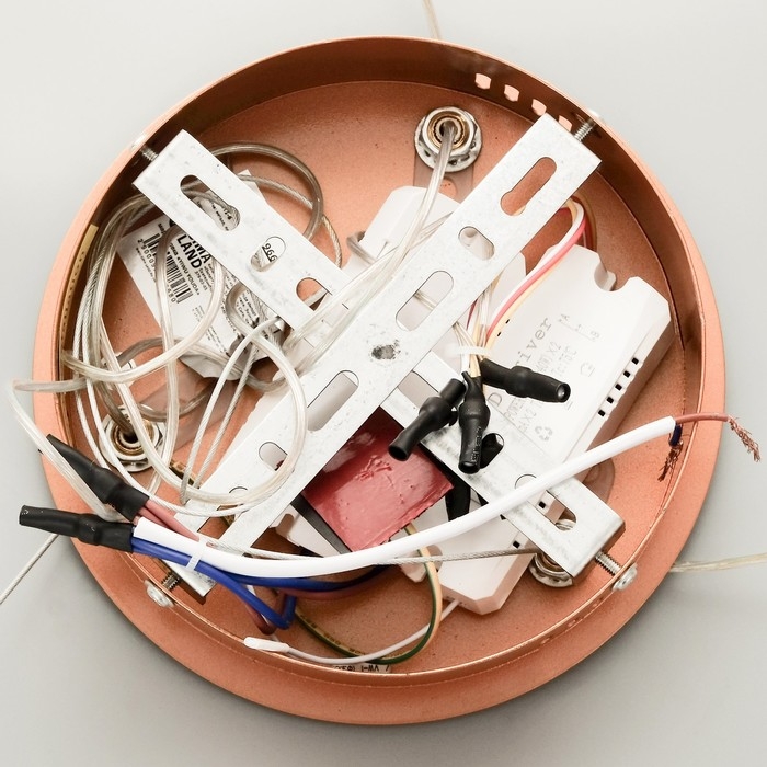 Светильник Светильник "Джес" LED 150Вт золото 58х58х9 см BayerLux