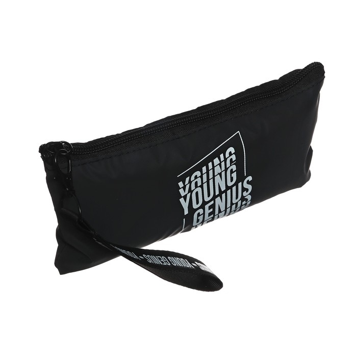 Пенал мягкий, 1 отделение, 100 х 195 мм, плоский,светоотражающий элемент, Феникс Пенал мягкий, 1 отделение, 100 х 195 мм, плоский,светоотражающий элемент, Феникс "Твои правила" чёрный 61333