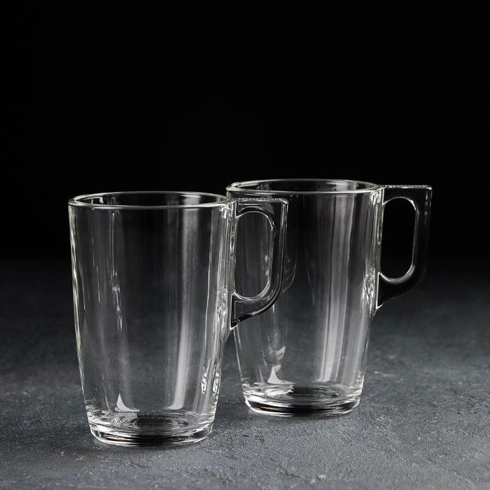 Набор стеклянных кружек «Время дегустаций. Капучино», 400 мл, 2 шт