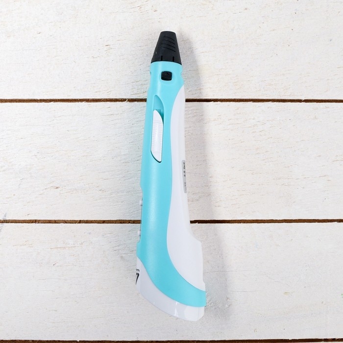 3D ручка Luazon, дисплей, работа с пластиком ABS и PLA, пластик в комплекте, голубая 3D ручка Luazon, дисплей, работа с пластиком ABS и PLA, пластик в комплекте, голубая