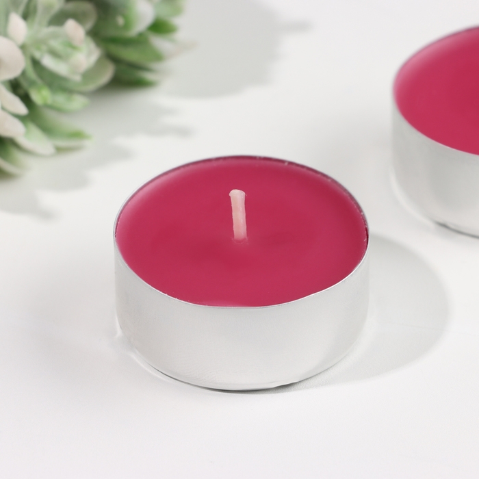 Набор чайных свечей ароматических  Набор чайных свечей ароматических "Ягоды", 3,8х1,6 см, 3,5 ч, 12 г, 6 штук