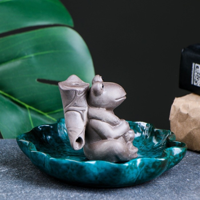 Подставка для благовоний "Лягушонок Вей" 6х4см