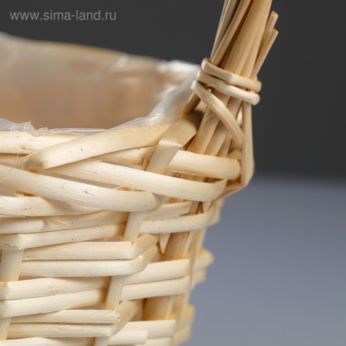 Набор корзин «Плетёнка», 3 шт,( 28×14/45  - 24×13/41 -19×11/37) см, ива натуральная Набор корзин «Плетёнка», 3 шт,( 28×14/45  - 24×13/41 -19×11/37) см, ива натуральная