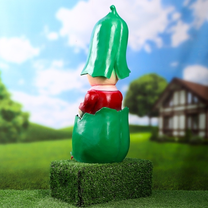 Садовая фигура  Садовая фигура "Гном фасоль" 21х16х44см