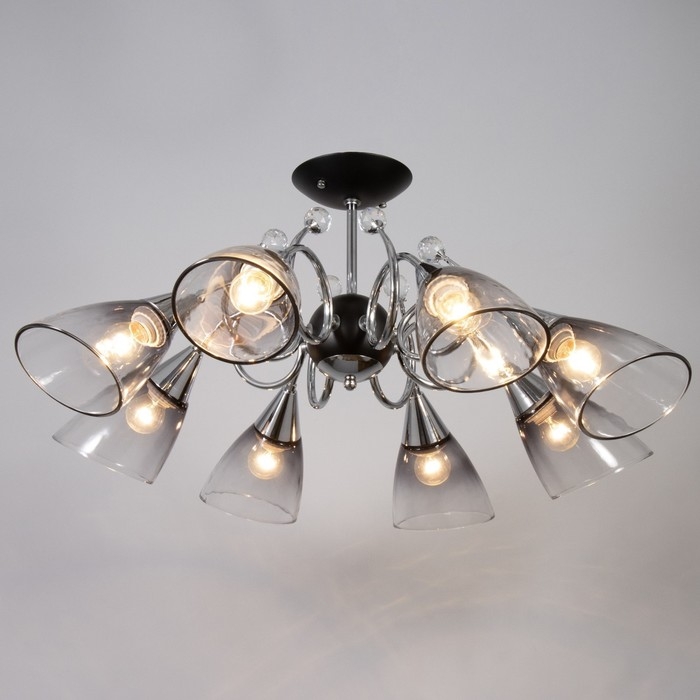 Люстра Люстра "Марианна" 8хЕ27 40Вт черный 77х77х33см BayerLux