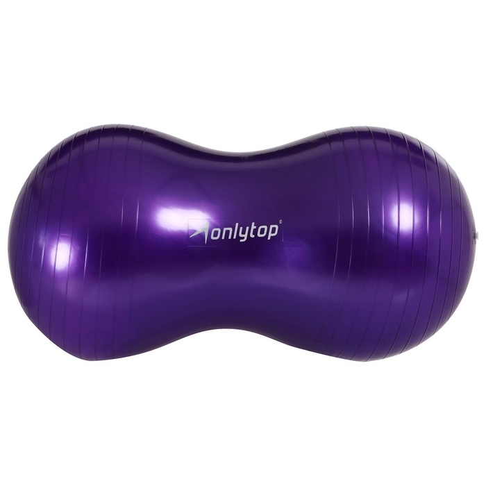 Фитбол овальный ONLYTOP, 77х40х40 см, 900 г, цвета МИКС Фитбол овальный ONLYTOP, 77х40х40 см, 900 г, цвета МИКС