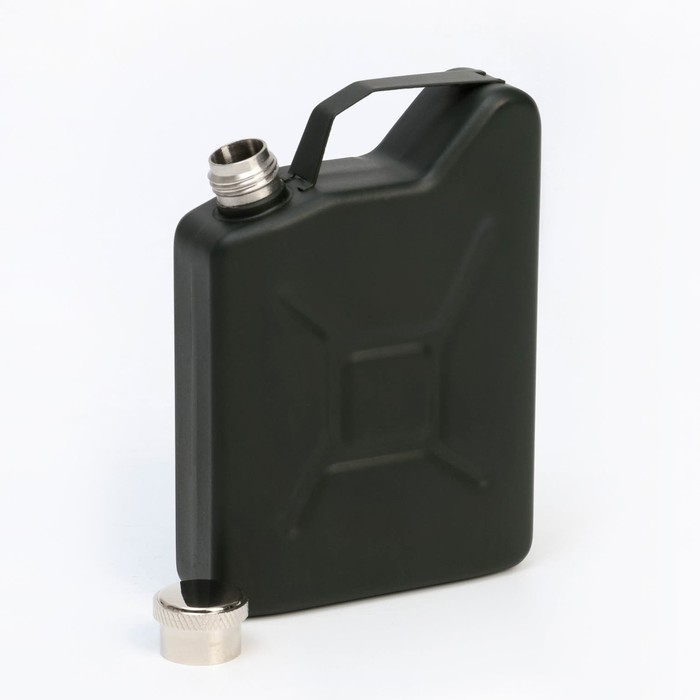 Фляжка для алкоголя и воды Фляжка для алкоголя и воды "Канистра", нержавеющая сталь, подарочная, армейская, 150 мл