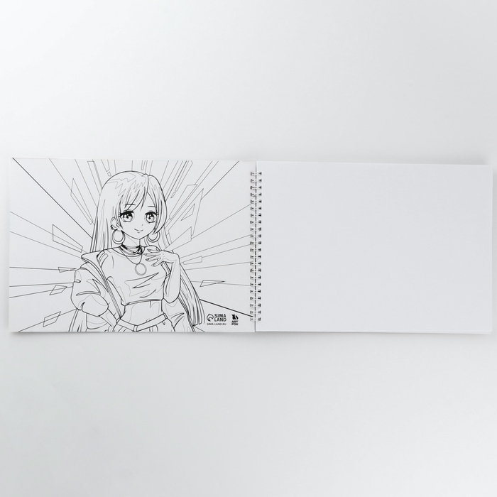 Скетчбук А4, 40 л. 100 г/м «Аниме»