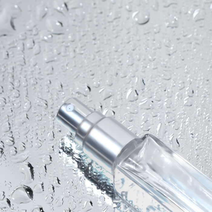 Бутылочка для хранения, с распылителем, 10 мл, цвет серебристый Бутылочка для хранения, с распылителем, 10 мл, цвет серебристый