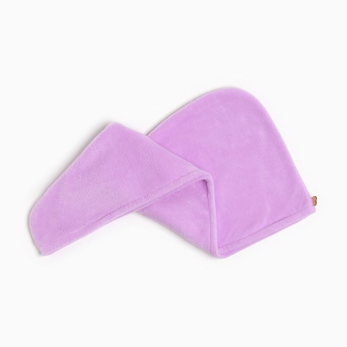 Полотенце-чалма для сушки волос Этель цвет сиреневый, 65*25 см, 100% п/э Полотенце-чалма для сушки волос Этель цвет сиреневый, 65*25 см, 100% п/э