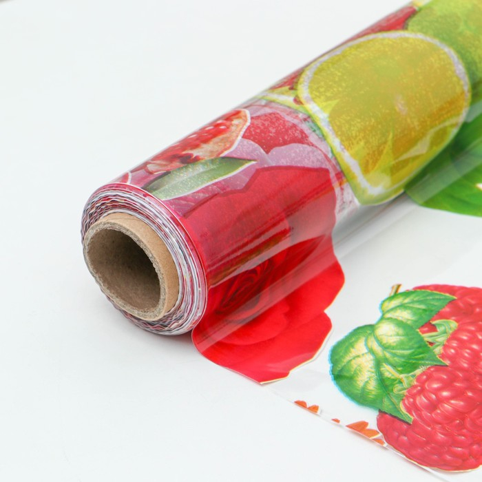 Клеёнка на стол Доляна «Фрукты», ширина 137 см, толщина 0,08 мм, рулон 30 метров Клеёнка на стол Доляна «Фрукты», ширина 137 см, толщина 0,08 мм, рулон 30 метров