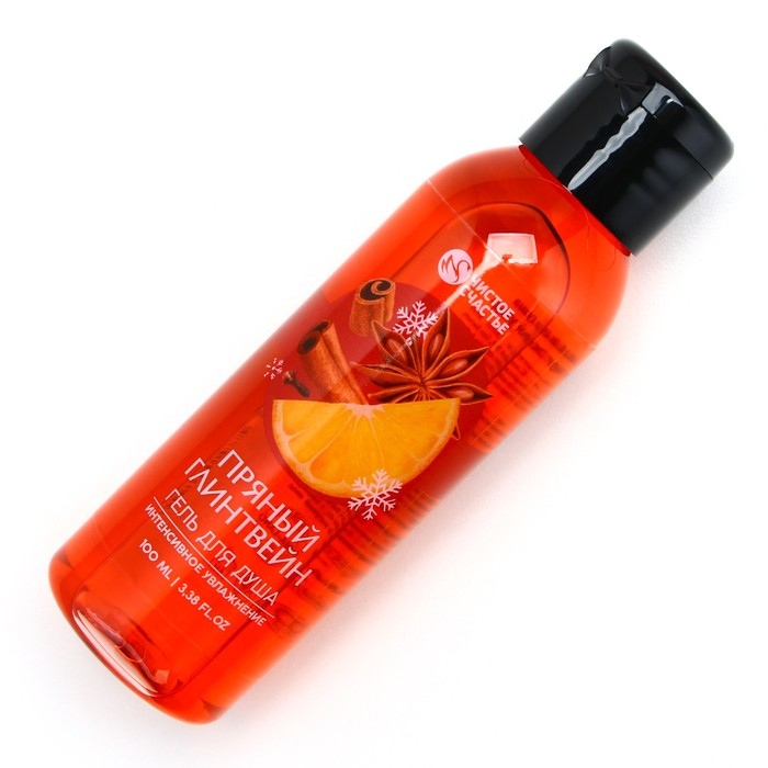 Гель для душа, 100 мл, аромат пряного глинтвейна, Новый Год Гель для душа, 100 мл, аромат пряного глинтвейна, Новый Год