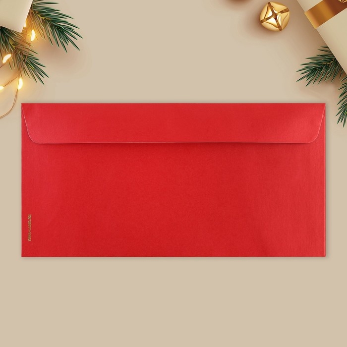 Набор подарочных конвертов &laquo;С Новым годом&raquo;, 10 штук, тиснение, 22 х 11 см, Новый год
