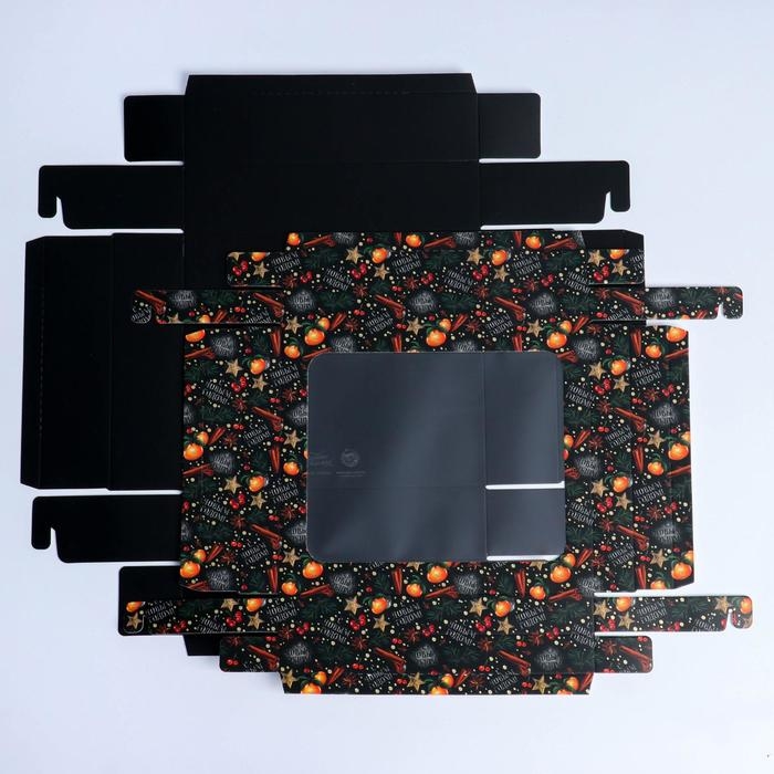 Коробка подарочная новогодняя складная «С Новым Годом!», 23.5 х 20.5 х 5.5 см, Новый год Коробка подарочная новогодняя складная «С Новым Годом!», 23.5 х 20.5 х 5.5 см, Новый год