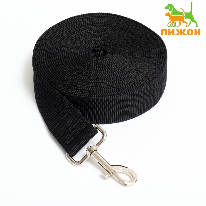 Поводок 7 м х 4 см, чёрный Поводок 7 м х 4 см, чёрный