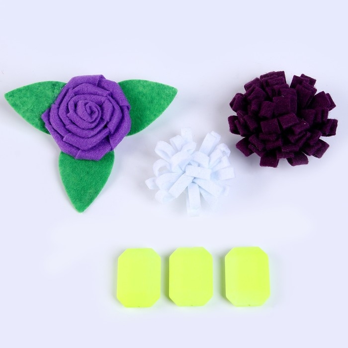 Набор для творчества: декор из фетра и набор бусин «Цветочный узор» Набор для творчества: декор из фетра и набор бусин «Цветочный узор»