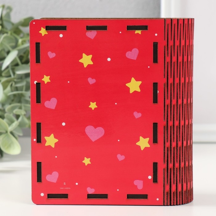 Шкатулка-книга  Шкатулка-книга "Очень люблю" 14х12х5 см