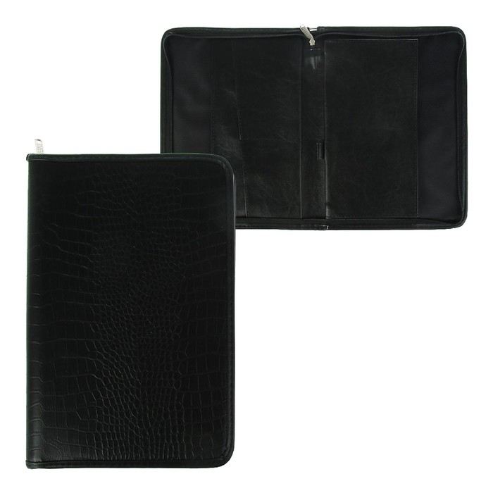 Пaпка деловая, искусственная кожа, для бумаг, 360 х 260 х 30 мм, 3Д01 Пaпка деловая, искусственная кожа, для бумаг, 360 х 260 х 30 мм, 3Д01 "Крокодил"