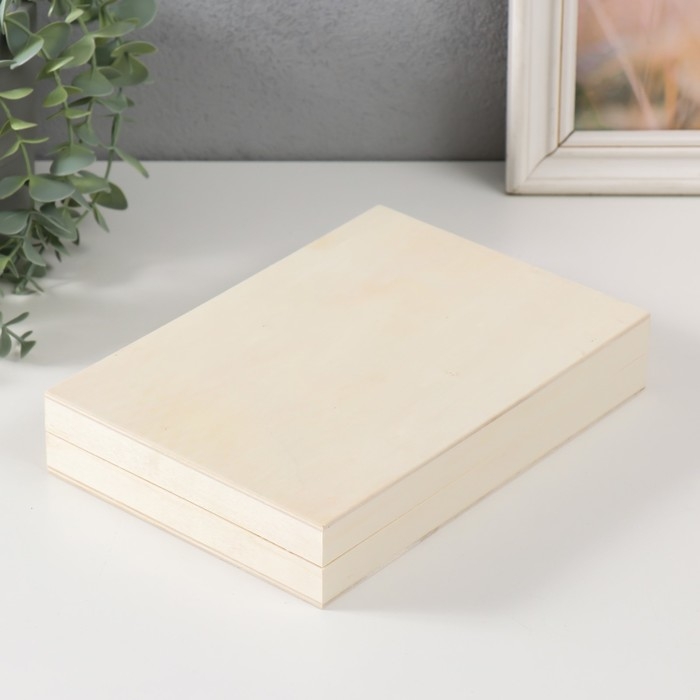 Шкатулка дерево под роспись Шкатулка дерево под роспись "Прямоугольная" без замка 22,5х16х4 см