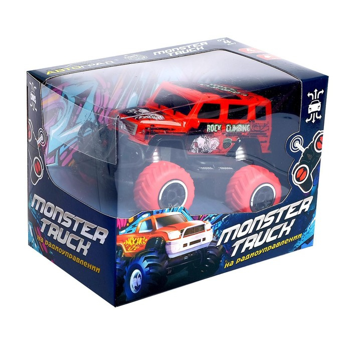 Джип радиоуправляемый «Граффити», работает от батареек, цвет красный Джип радиоуправляемый «Граффити», работает от батареек, цвет красный