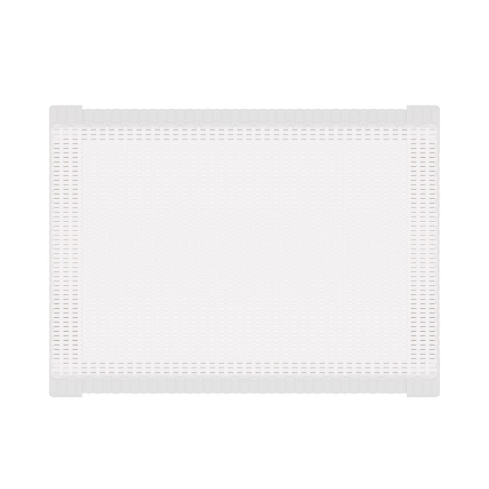 Стол Стол "Ротанг", 76,5х57х42 см, цвет белый