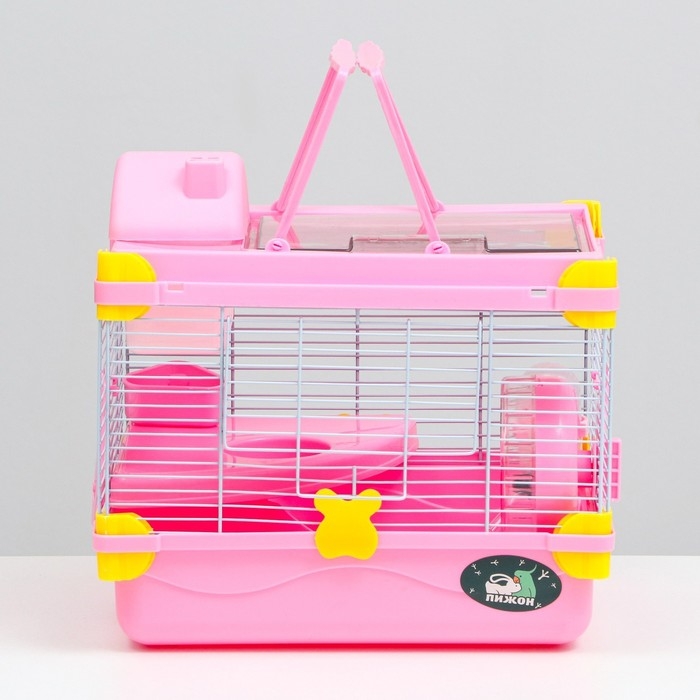 Клетка для грызунов Клетка для грызунов "Пижон", 31 х 24 х 30 см, розовая