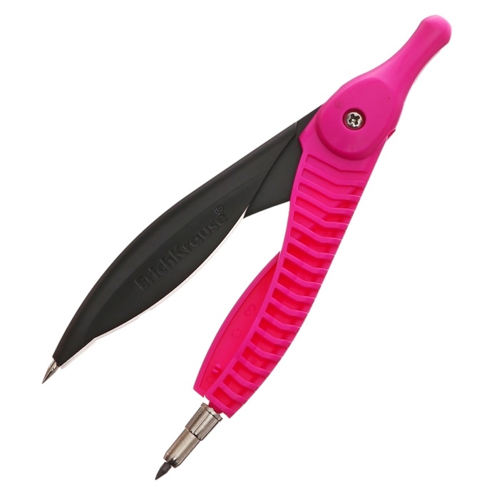 Циркуль пластиковый ErichKrause  Циркуль пластиковый ErichKrause "Accent", 122мм, PVC чехол, микс