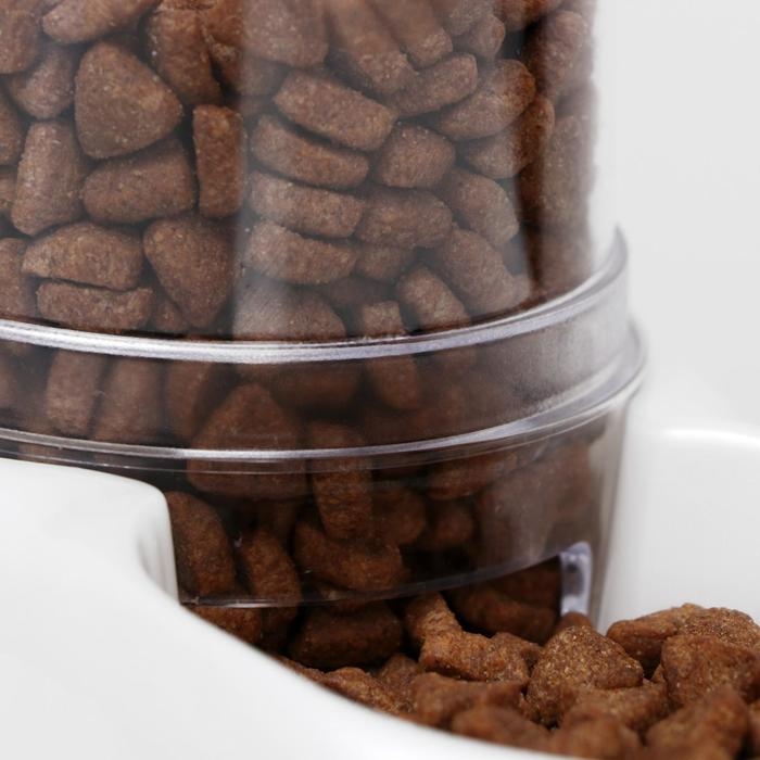 Автопоилка/автокормушка 0,6 л, белая перламутр Автопоилка/автокормушка 0,6 л, белая перламутр