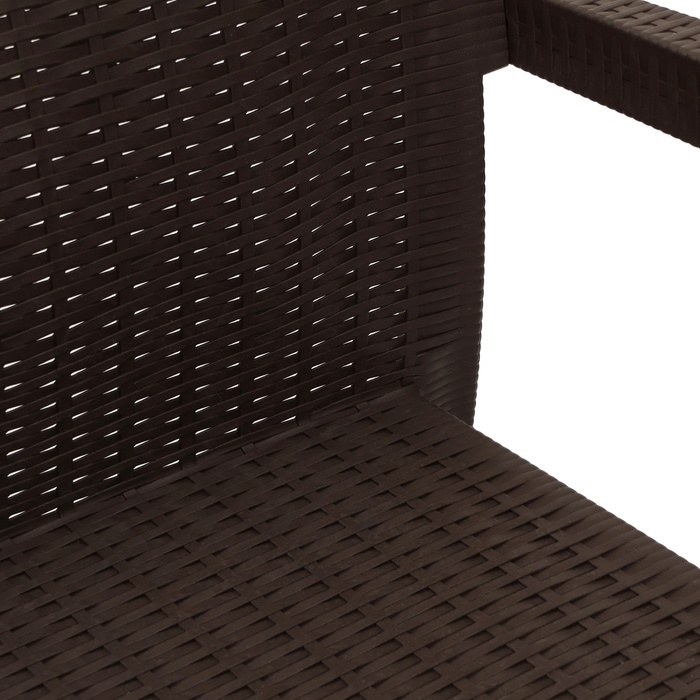 Диван Диван "RATTAN Ola Dom" коричневый, 128 х 77 х 89 см