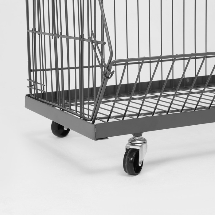 Накопитель разборный на колесах, 5 корзин, 70×43×147, цвет серый Накопитель разборный на колесах, 5 корзин, 70×43×147, цвет серый