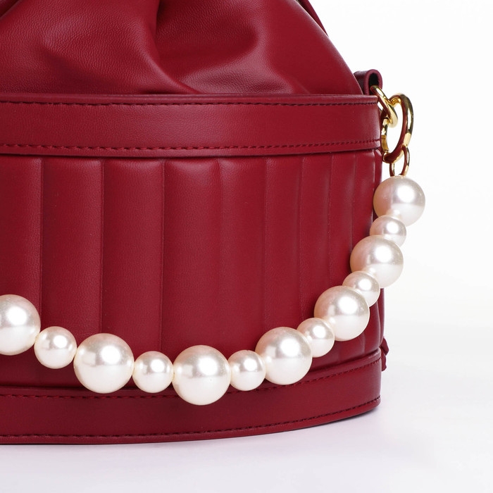 Сумка кросс-боди, отдел на шнурке, цвет бордовый Сумка кросс-боди, отдел на шнурке, цвет бордовый