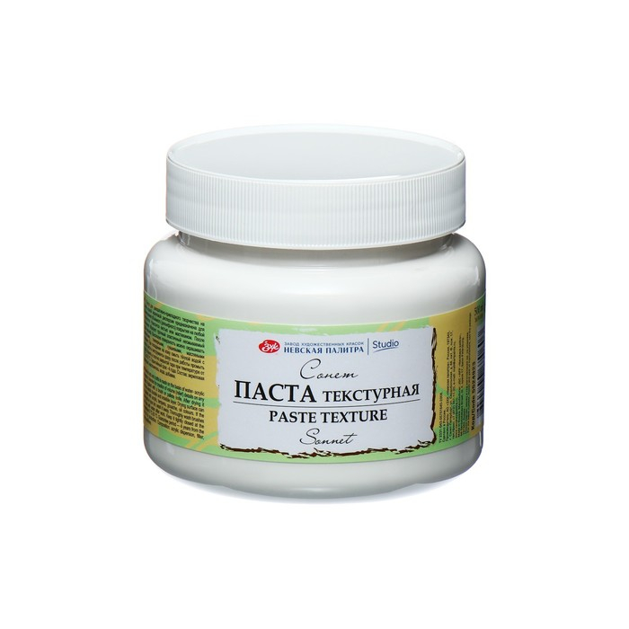 Паста текстурная ЗХК  Паста текстурная ЗХК "Сонет", 500 мл, белая тонкая, акриловая
