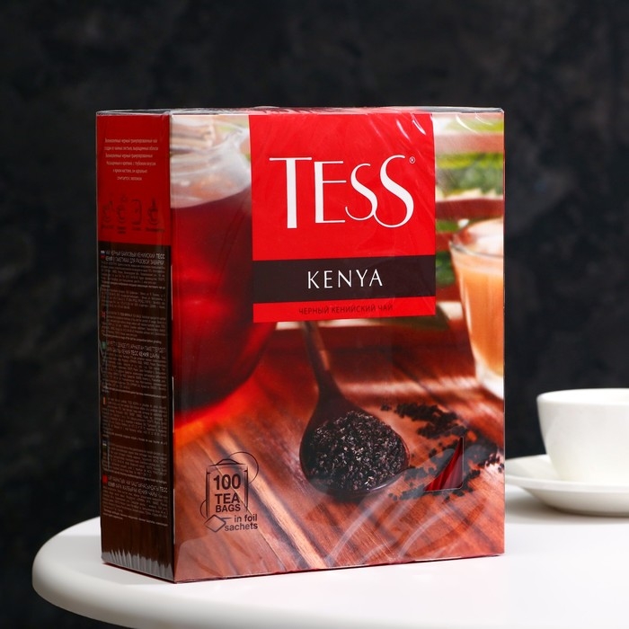 Чай чёрный Tess Kenya пакетированный, 100 пакетиков*2 г Чай чёрный Tess Kenya пакетированный, 100 пакетиков*2 г