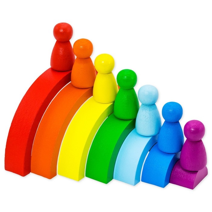 Пирамидка «Ступеньки. Радуга» Пирамидка «Ступеньки. Радуга»