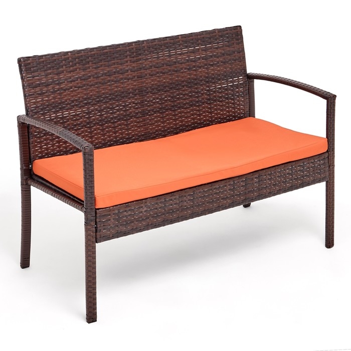 Набор садовой мебели: Стол 80 х 50 х 38 см, диван 106 x 58 x 84 см, 2 кресла 59 x 58 x 84 см Набор садовой мебели: Стол 80 х 50 х 38 см, диван 106 x 58 x 84 см, 2 кресла 59 x 58 x 84 см