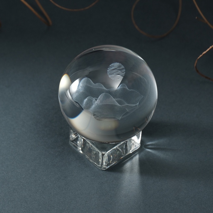 Сувенир стекло шар  Сувенир стекло шар "Горы" d=6 см